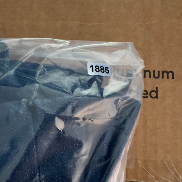 Maggy London Denim Above the Knee Dress Woman Size 4 Sleeveless Sparkle Rear Zip - Picture 15 of 15